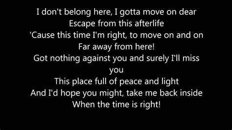 afterlife lyrics|in the afterlife song original.